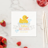 Gummi Duck Baby Shower Napkins - Blase Bath sie Serviette (Beispiel)
