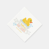 Gummi Duck Baby Shower Napkins - Blase Bath sie Serviette (Ecke)