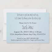 Gummi Duck Babydusche Einladung (Rückseite)