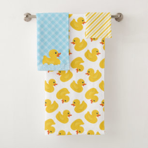 Gummi Duck Badehandtuch Set Blauer Ducky