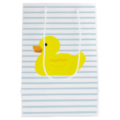 Gummi Duck Blue Strip Geschenktasche Mittlere Geschenktüte (Rückseite)