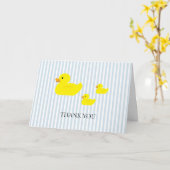 Gummi Duck Blue Strip Karte (Gelbe Blume)