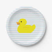 Gummi Duck Blue Strip Pappteller (Vorderseite)