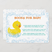 Gummi Duck Book for Baby Card Dankeskarte (Vorne/Hinten)