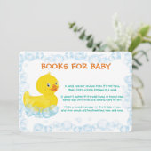 Gummi Duck Book for Baby Card Dankeskarte (Stehend Vorderseite)