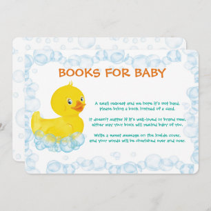 Gummi Duck Book for Baby Card Dankeskarte