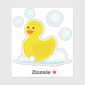 Gummi Duck Bubbles Aufkleber (Blatt)
