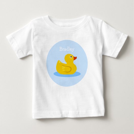 Gummi Duck Custom Baby T-shirt (Vorderseite)