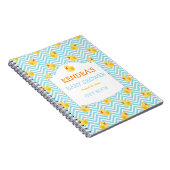 Gummi Duck Ducky Gender Neutral Baby Duwer Notizblock (Rechte Seite)