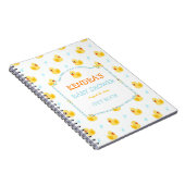 Gummi Duck Ducky Gender Neutral Baby Duwer Notizblock (Rechte Seite)