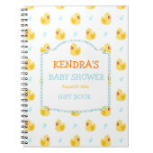 Gummi Duck Ducky Gender Neutral Baby Duwer Notizblock (Vorderseite)