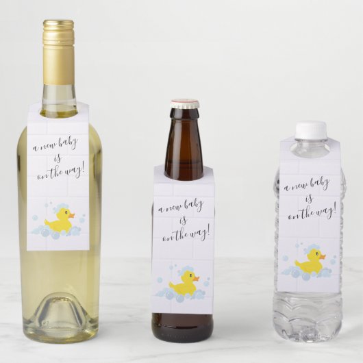 Gummi Duck Flaschenanhänger (Beispiel)