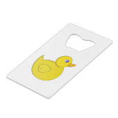 Gummi Duck Geldbeutel Flaschenöffner (Vorderseite Schrägansicht)