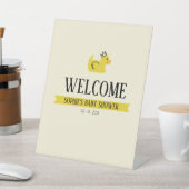 Gummi Duck Gender Neutral Dusche Begrüßungszeichen Sockelschild (In SItu)