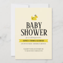 Gummi Duck Gender Neutral Paares Baby Dusche