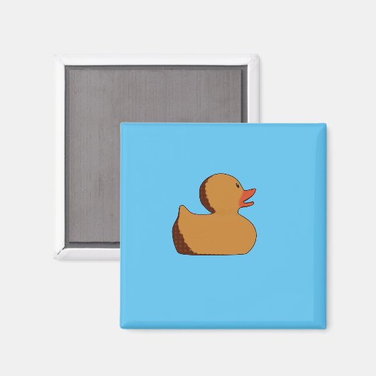 Gummi Duck Kühlschrankmagnet (Vorderseite/Rückseite)