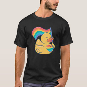 Gummi Duck Lgbt Pride Homosexuelle Gummi Ducky Cut T-Shirt