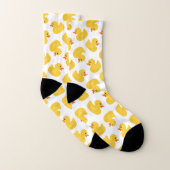 Gummi Duck Muster Socken | Niedlich Yellow Ducky D (Paar)