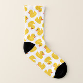 Gummi Duck Muster Socken | Niedlich Yellow Ducky D (Links - Innen)