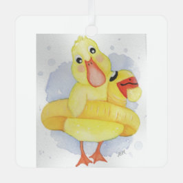 Gummi Duck Ornament Aus Metall
