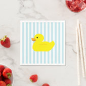 Gummi Duck Party Blue Strip Serviette (Beispiel)
