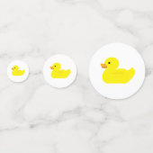 Gummi Duck Party Konfetti (Rückseiten)