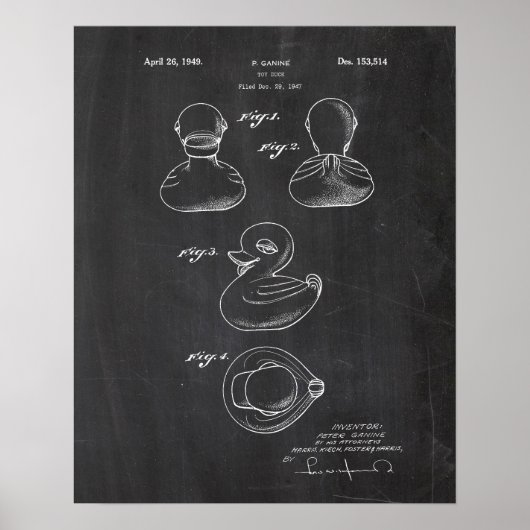 Gummi Duck Patent Poster (Vorne)