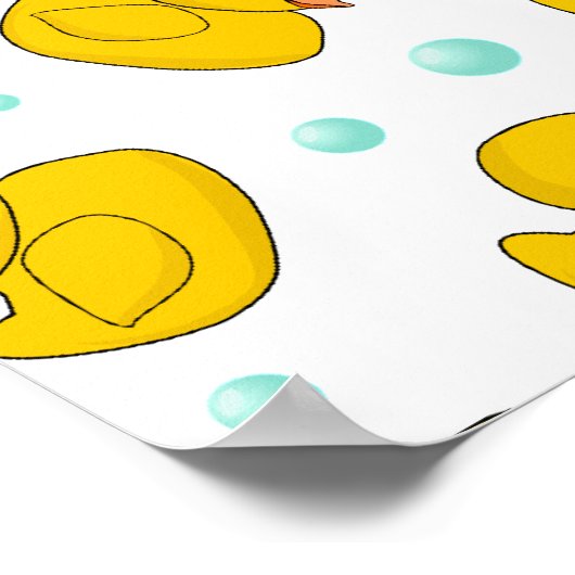 Gummi Duck Pattern Poster (Ecke)