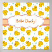 Gummi Duck Pattern Poster (Vorne)