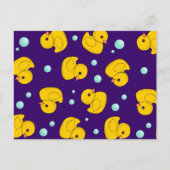 Gummi Duck Pattern Postkarte (Vorderseite)
