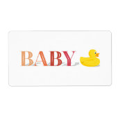 Gummi Duck Peach Pink Baby (Vorne)