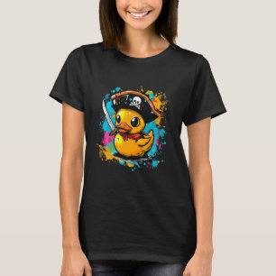 Gummi Duck Pirate Watercolor Gummi Duck L T-Shirt