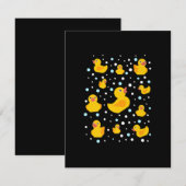 Gummi Duck Print Einladung (Vorne/Hinten)