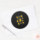Gummi Duck Print Runder Aufkleber (Umschlag)
