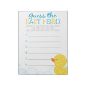 Gummi Duck rät das Baby Food Game Ansack Pack Notizblock (Rotiert)