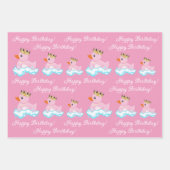 Gummi Duck (rosa) Geburtstagsparty Wrapping Paper Geschenkpapier Set (Vorderseite 3)