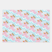 Gummi Duck (rosa) Geburtstagsparty Wrapping Paper Geschenkpapier Set (Vorderseite)