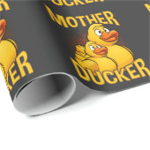 Gummi Duck Rude und Sarcasm Pun Geschenkpapier (Rolleneckpunkt)