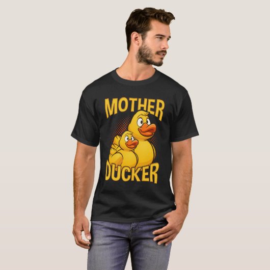 Gummi Duck Rude und Sarcasm Pun T-Shirt (Vorne ganz)