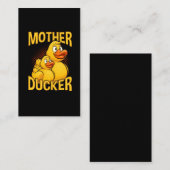 Gummi Duck Rude und Sarcasm Pun Visitenkarte (Vorne/Hinten)