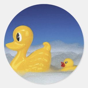 Gummi Duck Runder Aufkleber