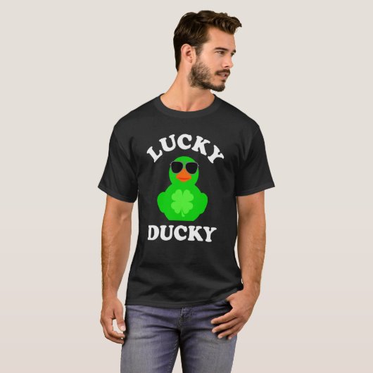 Gummi Duck Sonnenbrille Vier Leaf C Lucky Ducky 3 T-Shirt (Vorne ganz)