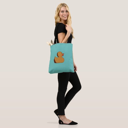 Gummi Duck Tote Bag - Spielspass und Spaß Tasche (Am Model)