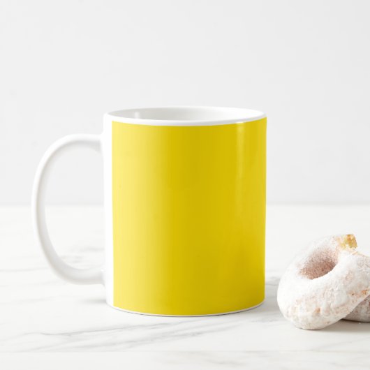 Gummi Duck Toy Gelbe Herbstfall Solid Farbe Kaffeetasse (Mit Donut)