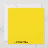 Gummi Duck Toy Gelbe Herbstfall Solid Farbe Karte (Rückseite)