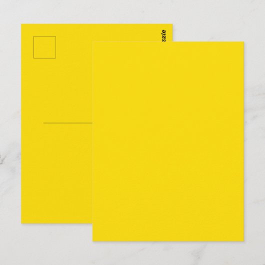 Gummi Duck Toy Gelbe Herbstfall Solid Farbe Postkarte (Vorne/Hinten)