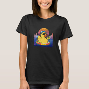 Gummi Duck Vaporwave Landschaft Gummi Duck T-Shirt