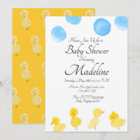 Gummi Duck Wasserfarblackierte Babydusche