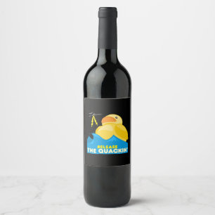 Gummi Duck Weinetikett