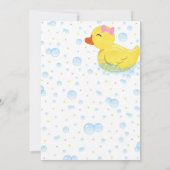 Gummi Duckie Birthday Einladung, Gummi Ducky Einladung (Rückseite)